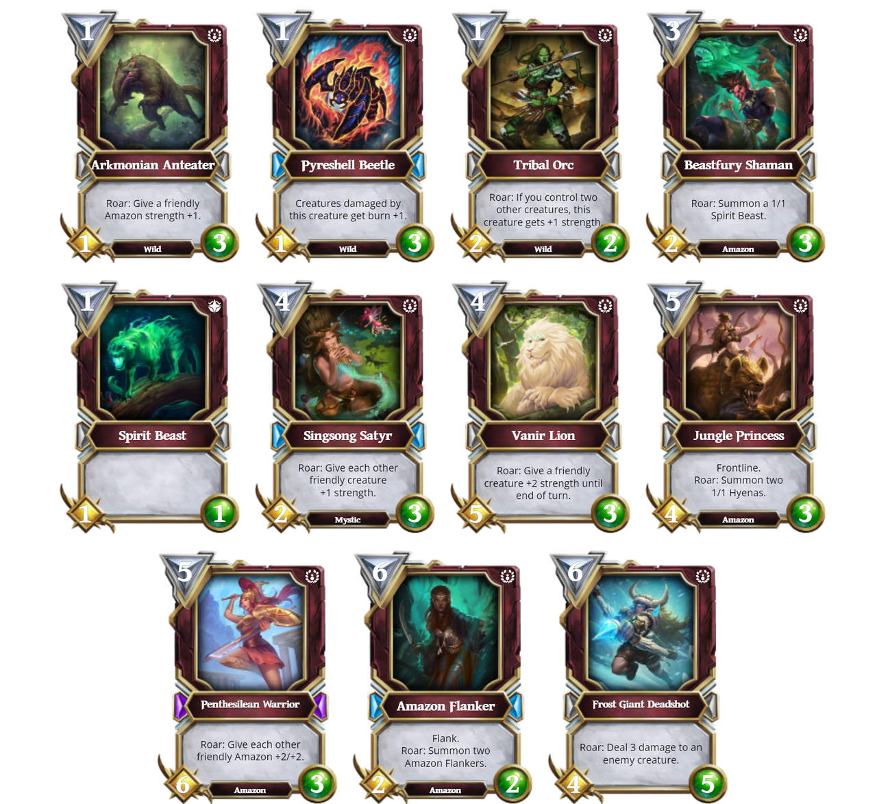 Gods Unchained Cards