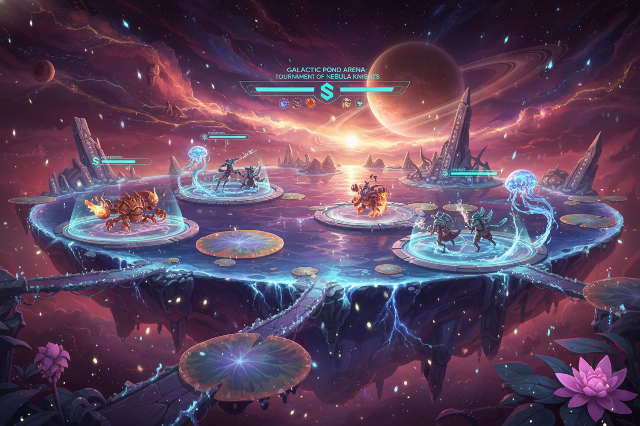 Diverse Companeons NFT characters from 13 regions including Galactic and Pond in PvP battles within Solana gaming metaverses