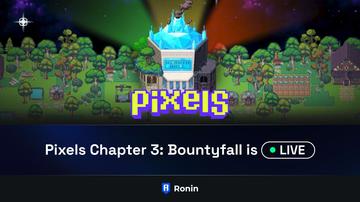 Pixels guild members farming synergistically on Tier-3 NFT land post-Chapter 2.5 update, showcasing guild strategies for maximizing $PIXEL earnings in 2026